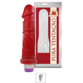 Prótese 17x15cm Com Vibro Aromática (PC001) - Morango - Pura audácia Sex Shop discreta em BH