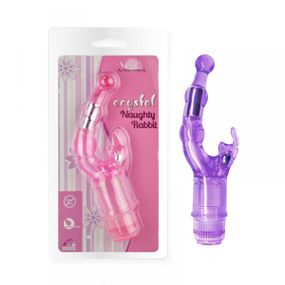 Vibrador Ponto G Cristal Naughty Rabbit VP (PG059) - Roxo - Pura audácia - Sex Shop online discreta em BH