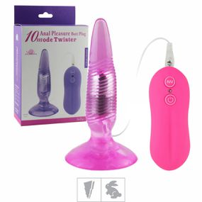 Plug Jelly 10 vibrações Twister VP (PL003-ST444) - Rosa - Pura audácia - Sex Shop online discreta em BH