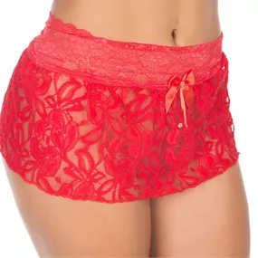 Saia Priscila (PS8039) - Vermelho - Pura audácia - Sex Shop online discreta em BH