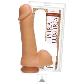 Prótese 16x14cm Com Ventosa e Escroto (PV010) - Bege - Pura audácia Sex Shop discreta em BH