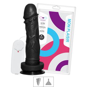 Prótese 16x13cm Com Vibro e Ventosa (SSV035V) - Preto - Pura audácia - Sex Shop online discreta em BH