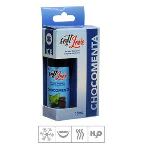 **Gel Comestível Soft Love Ice 15ml (ST115) - Chocomenta - Pura audácia - Sex Shop online discreta em BH