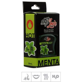 **Gel Comestível Soft Love Hot 30ml (ST116) - Menta - Pura audácia - Sex Shop online discreta em BH