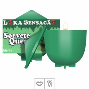 Vela Beijável Sorvete Quente 25g (ST148) - Menta - Pura audácia Sex Shop discreta em BH