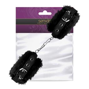Algema em Pelúcia (ST194) - Preto - Pura audácia Sex Shop discreta em BH