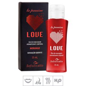 *Gel Comestível Sofisticatto Love Hot 35ml (ST499) - Morango - Pura audácia - Sex Shop online discreta em BH