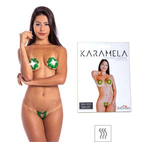 Tapa-Sexo Comestível Karamela Formato Flor (ST575) - Menta - Pura audácia - Sex Shop online discreta em BH