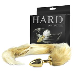 Plug de Metal Dourado Com Cauda Hard (HA117D-ST608) - Degrad... - Pura audácia - Sex Shop online discreta em BH