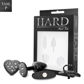 Kit Plug Cravejado Com Base Removivel P (HA131-ST616) - Pret - Pura audácia Sex Shop discreta em BH
