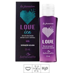 *Gel Comestível Love Ice Sofisticatto 35ml (ST652)-Uva-Único... - Pura audácia - Sex Shop online discreta em BH