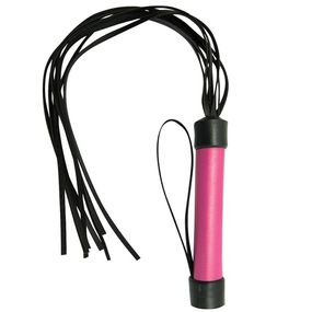 *Chicote 8 Tiras 40cm Dominatrixxx (DX907-ST680) - Rosa - Pura audácia - Sex Shop online discreta em BH