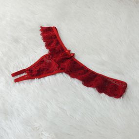 Calcinha Com Porta Vibro (TO004) - Vermelho - Pura audácia - Sex Shop online discreta em BH