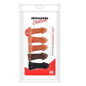 Chaveiros Mini Pênis Com Escroto 5un (BC019) - Cores Variad... - Pura audácia - Sex Shop online discreta em BH