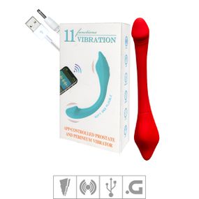 Vibrador Para Casal Recarregáve Soft VP (CD043) - Vermelho - Pura audácia - Sex Shop online discreta em BH