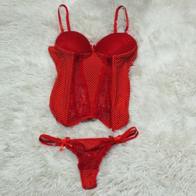 *Espartilho Poa (CF508) - Vermelho - Pura audácia - Sex Shop online discreta em BH