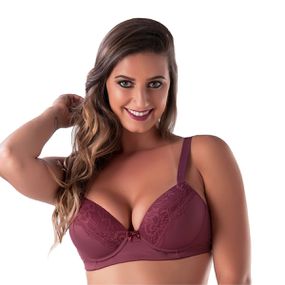 *Soutien Duanip Com Bojo (DU666) - Vinho - Pura audácia Sex Shop discreta em BH