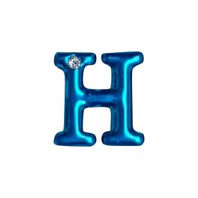 Letras Para Personalização de Plug Azul (HA180A) - H - Pura audácia - Sex Shop online discreta em BH