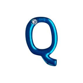 Letras Para Personalização de Plug Azul (HA180A) - Q - Pura audácia - Sex Shop online discreta em BH