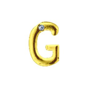 Letras Para Personalização de Plug Dourada (HA180D) - G - Pura audácia - Sex Shop online discreta em BH