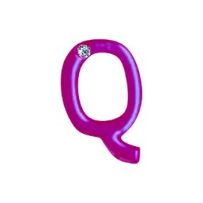 Letras Para Personalização de Plug Rosa (HA180R) - Q - Pura audácia - Sex Shop online discreta em BH