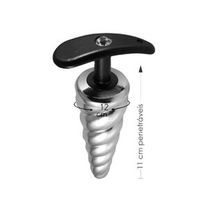 Plug de Plástico Secret Bag (HA195) - Cromado - Pura audácia Sex Shop discreta em BH