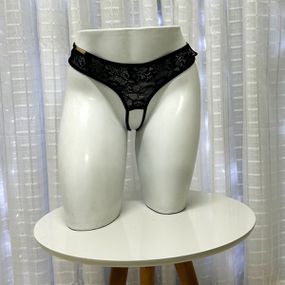 Calcinha Assanhada Íntima Delas - (ID1052) - Preta - Pura audácia Sex Shop discreta em BH