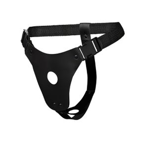 Cinta Para Prótese Com Furo Duplo DP Invertida (L179) - Pret... - Pura audácia - Sex Shop online discreta em BH