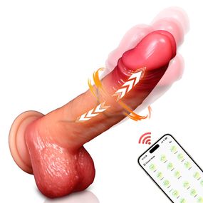Prótese 16x12cm Com Vibro Ventosa e Escroto VP (PE225S) - B... - Pura audácia Sex Shop discreta em BH