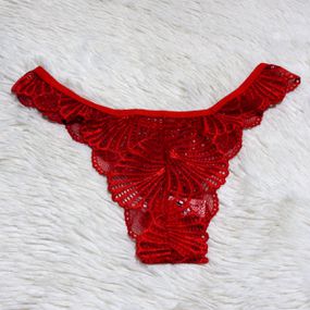 *Calcinha Pérola (RAF35153) - Vermelho - Pura audácia - Sex Shop online discreta em BH