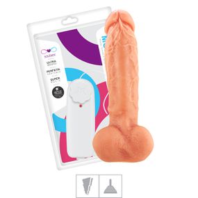 Prótese 18x16cm Com Vibro Ventosa e Escroto (SSV041V) - Beg... - Pura audácia Sex Shop discreta em BH