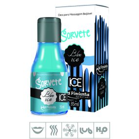 Gel Comestível Sorvete Ice 35ml (ST325) - Blue Ice - Pura audácia - Sex Shop online discreta em BH