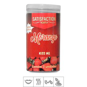 Bolinha Beijável Kiss Me Satisfaction Caps 3un (ST435) - Mo... - Pura audácia - Sex Shop online discreta em BH