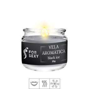 Vela Aromática Beijável For sexy 25g (ST849) - Black Ice - Pura audácia - Sex Shop online discreta em BH