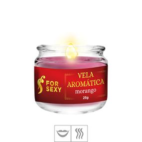 Vela Aromática Beijável For sexy 25g (ST849) - Morango - Pura audácia - Sex Shop online discreta em BH