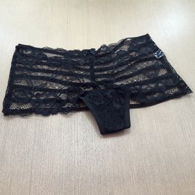 *Calcinha Calesson Strip 8 Tiras (MCA0636) - Preto - Revender Sex Shop com menor preço de BH