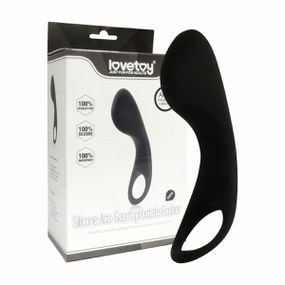 *Plug Com Anel e Estimulador de Próstata SI (1262) - Preto - Revender Sex Shop com menor preço de BH