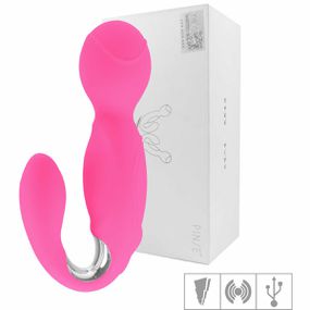 *Vibrador Pinse Duplo Recarregável VP (AV008-15795) - Rosa - Revender Sex Shop- Sex Shop discreta em BH
