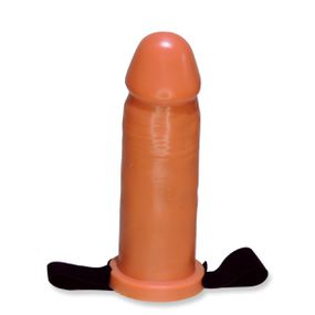 *PROMO - Capa Peniana 14cm Com Cinta (17530) - Bege - Revender Sex Shop- Sex Shop discreta em BH