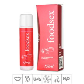 Gel Comestível Foodsex 15ml (17713) - Morango - Revender Sex Shop- Sex Shop discreta em BH