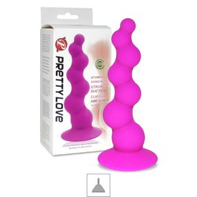 *Plug Pretty Love Com Nódulos e Ventosa SI (5215) - Roxo - Revender Sex Shop- Sex Shop discreta em BH