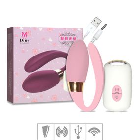 Vibrador Para Casal Recarregável Duplo SI (5836) - Rosa - Revender Sex Shop- Sex Shop discreta em BH