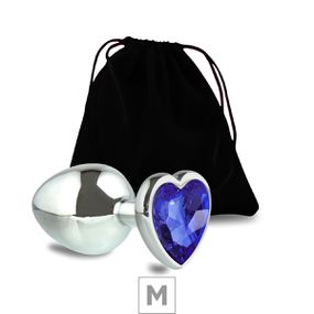 Plug de Metal M Com Pedra Formato de Coração (SX024) - Pedra... - Revender Sex Shop com menor preço de BH