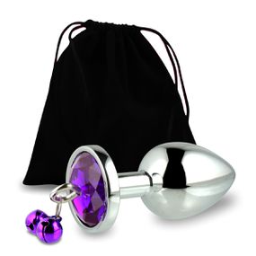 Plug Metálico G Com Strass Variado e Sino SI (6362) - Cro... - Revender Sex Shop com menor preço de BH