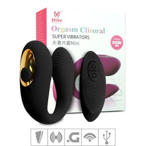 Vibrador Para Casal Orgasm Clitoral SI (6829) - Preto - Revender Sex Shop- Sex Shop discreta em BH