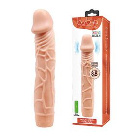 Prótese 19x14cm Com Vibro Bob SI (6984) - Bege - Revender Sex Shop- Sex Shop discreta em BH