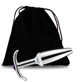 Plug De Metal Com Base Removível (7453) - Pedra Roxa - Revender Sex Shop com menor preço de BH