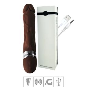 Vibrador Formato De Prótese Rohs SI (7482) - Marrom - Revender Sex Shop- Sex Shop discreta em BH