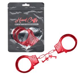 Algema em Metal Hand Cuffs SI (7871-6179) - Vermelho - Revender Sex Shop- Sex Shop discreta em BH