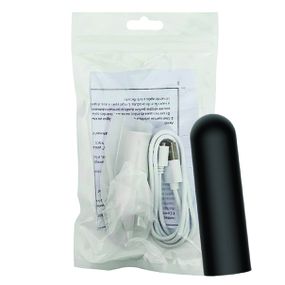 Cápsula Vibratória Recarregável SI (7899) - Preto - Revender Sex Shop com menor preço de BH